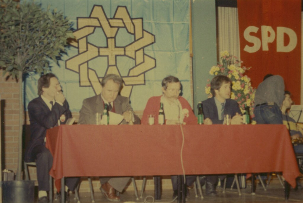 Podiumsdiskussion mit Jo Leinen 1987