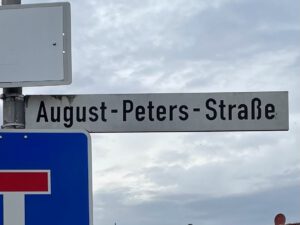 August-Peters-Straßenschild